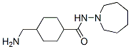 Cyclohexanecarboxamide, 4-(aminomethyl)-N-(hexahydro-1H-azepin-1-yl)-, Structure