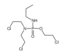 N-[bis(2-chloroethyl)amino-(2-chloroethoxy)phosphoryl]propan-1-amine Structure