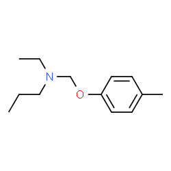 1-Propanamine,N-ethyl-N-[(4-methylphenoxy)methyl]-(9CI)结构式