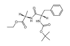 Boc-L-Phe-L-Ala-OEt Structure