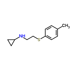 Cyclopropylamine, N-[2-(p-tolylthio)ethyl]- (8CI) structure