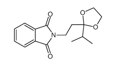 4-methyl-1-phthalimido-3-pentanone ethylene acetal Structure