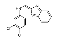 N-(benzimidazol-2-ylidenemethyl)-3,4-dichloroaniline Structure