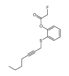 (2-hept-2-ynylsulfanylphenyl) 2-fluoroacetate Structure