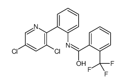 N-[2-(3,5-dichloropyridin-2-yl)phenyl]-2-(trifluoromethyl)benzamide结构式