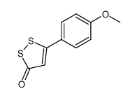 5-(p-methoxyphenyl)dithia[1,2]cyclopenten-3-one结构式