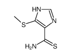 4-methylsulfanyl-1H-imidazole-5-carbothioamide结构式