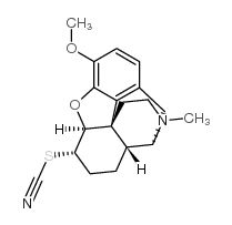 (5alpha,6alpha)-4,5-epoxy-3-methoxy-17-methylmorphinan-6-yl thiocyanate结构式