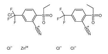 2-(ethylsulphonyl)-5-(trifluoromethyl)benzenediazonium tetrachlorozincate (2:1) structure