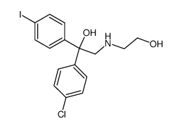 1-(4-chloro-phenyl)-2-(2-hydroxy-ethylamino)-1-(4-iodo-phenyl)-ethanol Structure