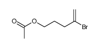 acetic acid-(4-bromo-pent-4-enyl ester) Structure