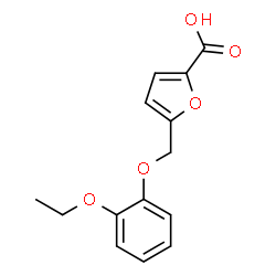 5-[(2-Ethoxyphenoxy)methyl]-2-furoic acid structure