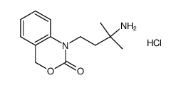 1-(3-amino-3-methyl-butyl)-1,4-dihydro-benzo[d][1,3]oxazin-2-one hydrochloride结构式