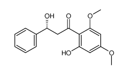 (R)-3-hydroxy-1-(2-hydroxy-4,6-dimethoxyphenyl)-3-phenylpropan-1-one Structure