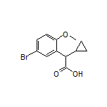 2-(5-Bromo-2-methoxyphenyl)-2-cyclopropylacetic Acid Structure