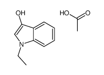 acetic acid,1-ethylindol-3-ol Structure