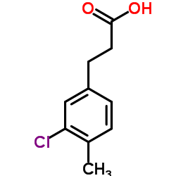 3-(3-Chloro-4-methylphenyl)propanoic acid结构式