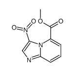 3-Nitro-imidazo[1,2-a]pyridine-5-carboxylic acid methyl ester结构式