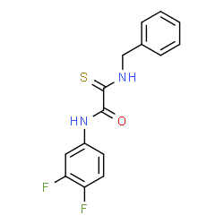 2-(Benzylamino)-N-(3,4-difluorophenyl)-2-thioxoacetamide structure