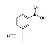 (3-(2-CYANOPROPAN-2-YL)PHENYL)BORONIC ACID Structure