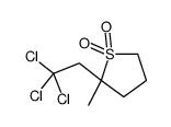 2-methyl-2-(2,2,2-trichloroethyl)thiolane 1,1-dioxide Structure