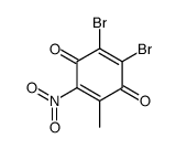 2,3-dibromo-5-methyl-6-nitrocyclohexa-2,5-diene-1,4-dione Structure