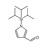 1H-Pyrrole-3-carboxaldehyde, 1-[tris(1-methylethyl)silyl]结构式