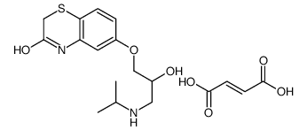 (E)-but-2-enedioic acid,6-[2-hydroxy-3-(propan-2-ylamino)propoxy]-4H-1,4-benzothiazin-3-one Structure