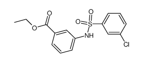 3-(3-chloro-benzenesulfonylamino)-benzoic acid ethyl ester Structure