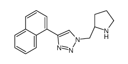 4-naphthalen-1-yl-1-[[(2S)-pyrrolidin-2-yl]methyl]triazole结构式