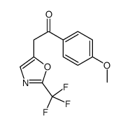 1-(4-methoxyphenyl)-2-[2-(trifluoromethyl)-1,3-oxazol-5-yl]ethanone Structure