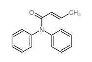 (E)-N,N-diphenylbut-2-enamide structure