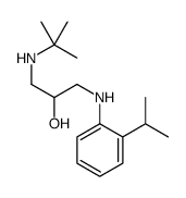 1-(tert-butylamino)-3-(2-propan-2-ylanilino)propan-2-ol Structure