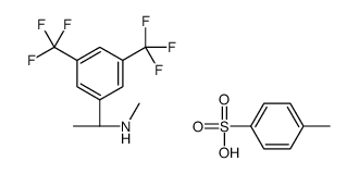 (S)-1-(3,5-BIS(TRIFLUOROMETHYL)PHENYL)-N-METHYLETHANAMINE 4-METHYLBENZENESULFONATE Structure