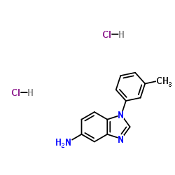 1-(3-Methylphenyl)-1H-benzimidazol-5-amine dihydrochloride Structure