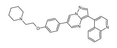 4-{6-[4-(2-piperidin-1-ylethoxy)phenyl]pyrazolo[1,5-a]pyrimidin-3-yl}quinoline Structure