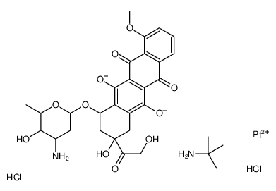 cis-(platinum-dichloro(doxorubicin)(tert-butylamine)) Structure