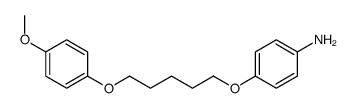 4-[5-(4-methoxyphenoxy)pentoxy]aniline Structure