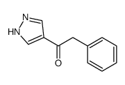 2-phenyl-1-(1H-pyrazol-4-yl)ethanone Structure