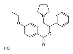 (1-phenyl-2-pyrrolidin-1-ylethyl) 4-ethoxybenzoate,hydrochloride Structure