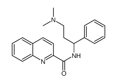 N-[3-(dimethylamino)-1-phenylpropyl]quinoline-2-carboxamide Structure