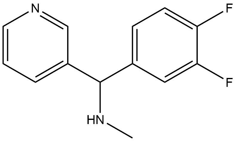 [(3,4-Difluorophenyl)(pyridin-3-yl)methyl](methyl)amine structure