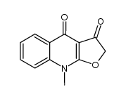 9-methylfuro[2,3-b]quinoline-3,4(2H,9H)-dione Structure