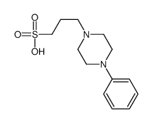 3-(4-phenylpiperazin-1-yl)propane-1-sulfonic acid结构式