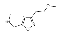 1-[3-(2-Methoxyethyl)-1,2,4-oxadiazol-5-yl]-N-methylmethanamine结构式