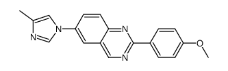 [6-(4-methyl-1H-imidazol-1-yl)-2-(4-methoxyphenyl)]quinazoline Structure