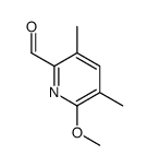 6-Methoxy-3,5-dimethyl-2-pyridinecarbaldehyde Structure