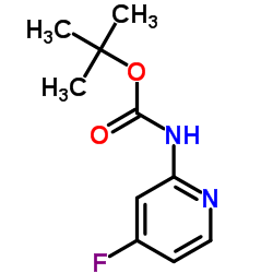 tert-butyl 4-fluoropyridin-2-ylcarbamate结构式