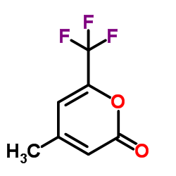 4-Methyl-6-(trifluoromethyl)-2H-pyran-2-one结构式