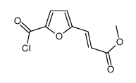 2-Propenoic acid, 3-[5-(chlorocarbonyl)-2-furanyl]-, methyl ester, (E)- (9CI)结构式